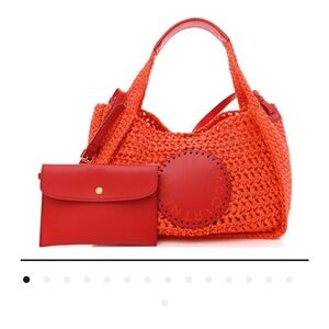 Stella McCartney Braided Raffia bag